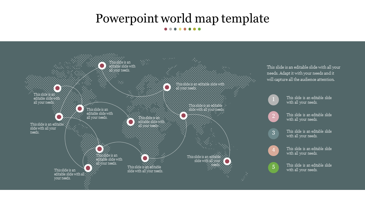 Powerpoint world map template